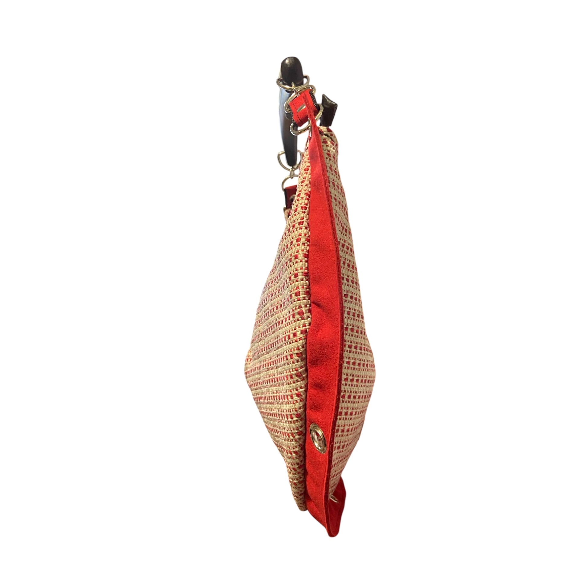 Horse Shoe Tweed Red - Borsa Ferro di Cavallo TOOitaly