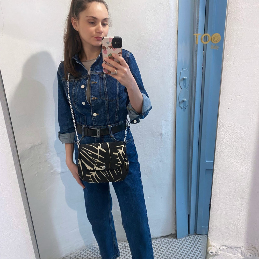 Borsa Everyday - Borsa donna a tracolla tessuto foglia - Everyday