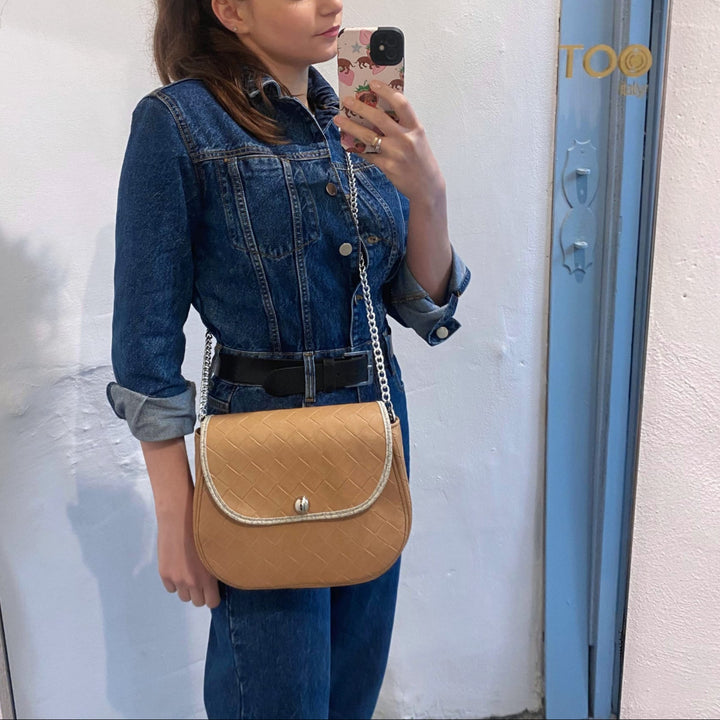 Borsa Everyday - Borsa donna a tracolla alcantara camoscio - Everyday