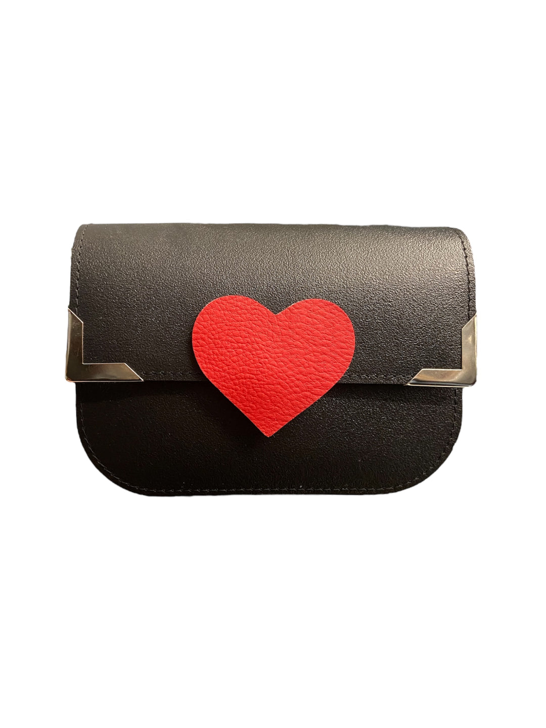Chicca Mini Tracollina Vegan Nero Cuore - Chicca Mini