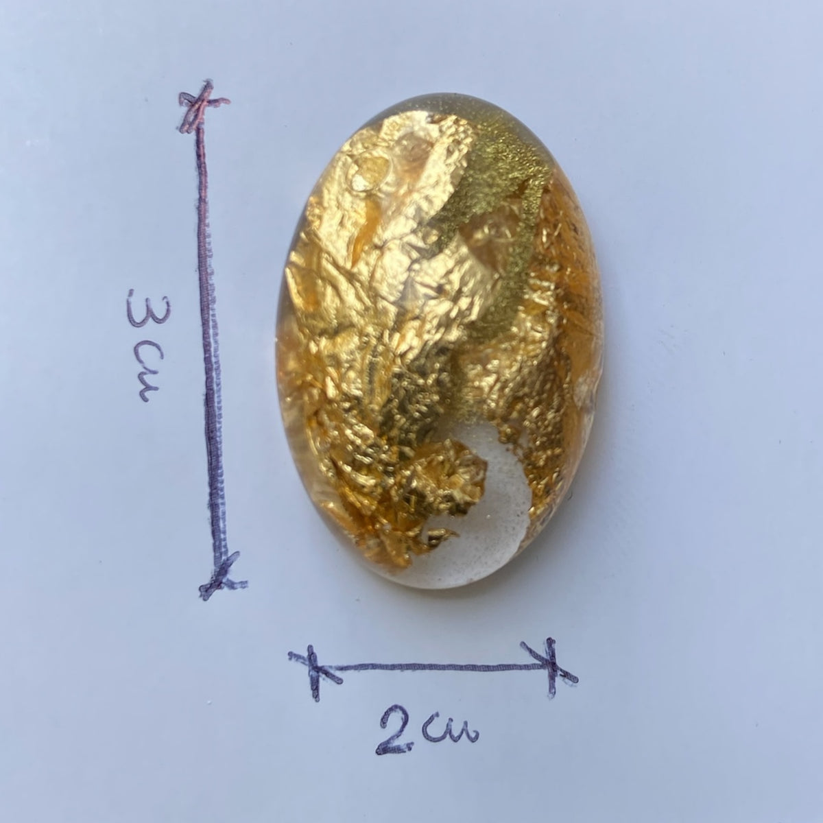 Orecchino ovale moon - Orecchini