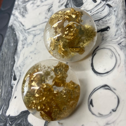 Orecchino mezza sfera moon - Orecchini