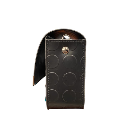 Chicca Maxi Jewels – Borsa in PVC Nero Decorata con Strass