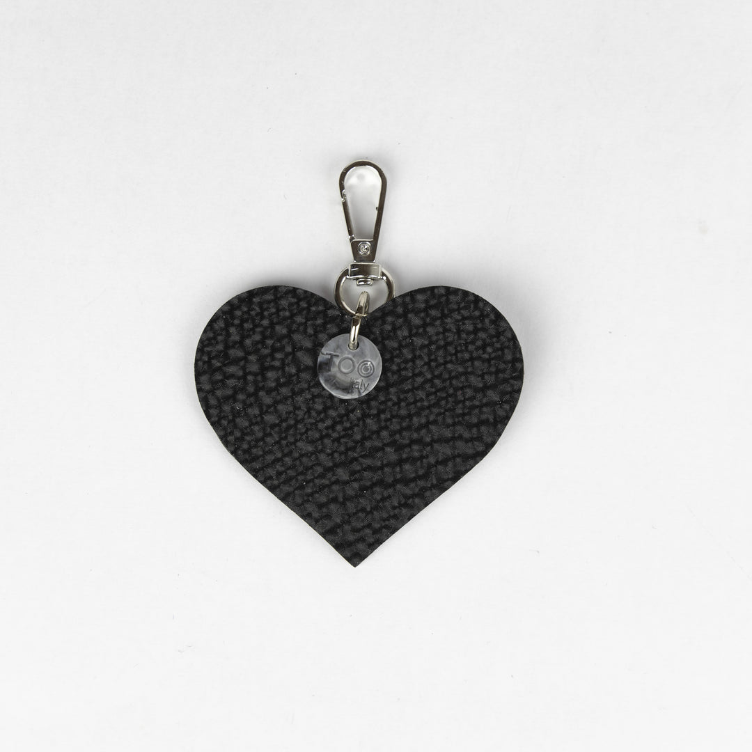 Portachiavi Cuore Nero Diamantato - Portachiavi