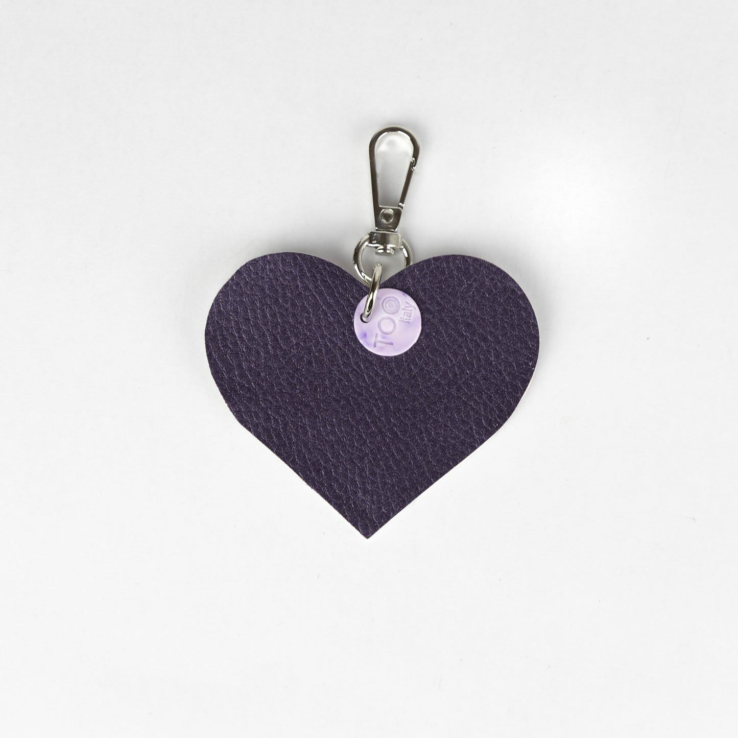 Portachiavi Cuore Viola Metallizzato - Portachiavi