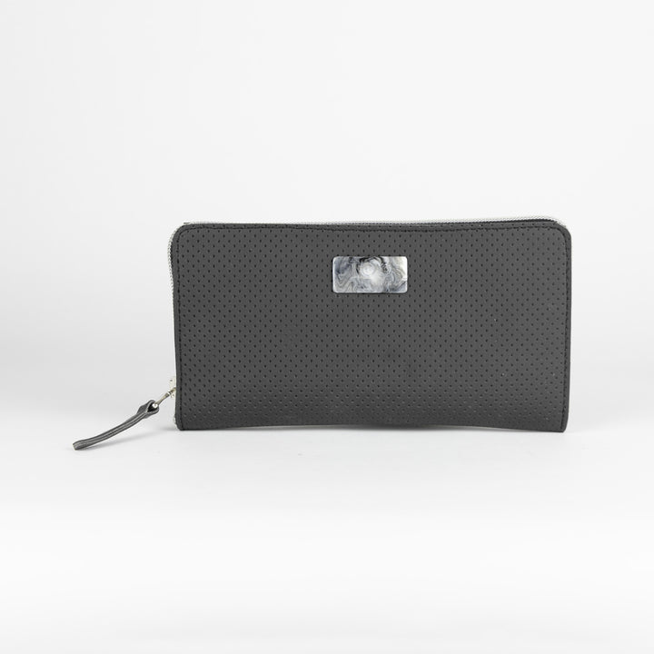 Portafoglio Vegan Maxi Nero Puntinato - Portafogli