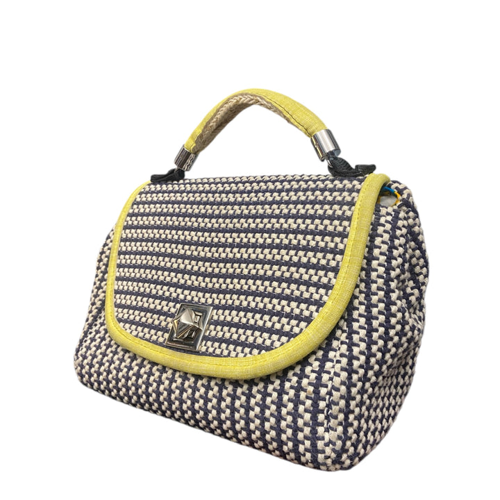 La Miura Mini di TOOitaly, la borsa donna a tracolla in tessuti di alta tappezzeria e alcantara, un mix perfetto di eleganza, sostenibilità e praticità