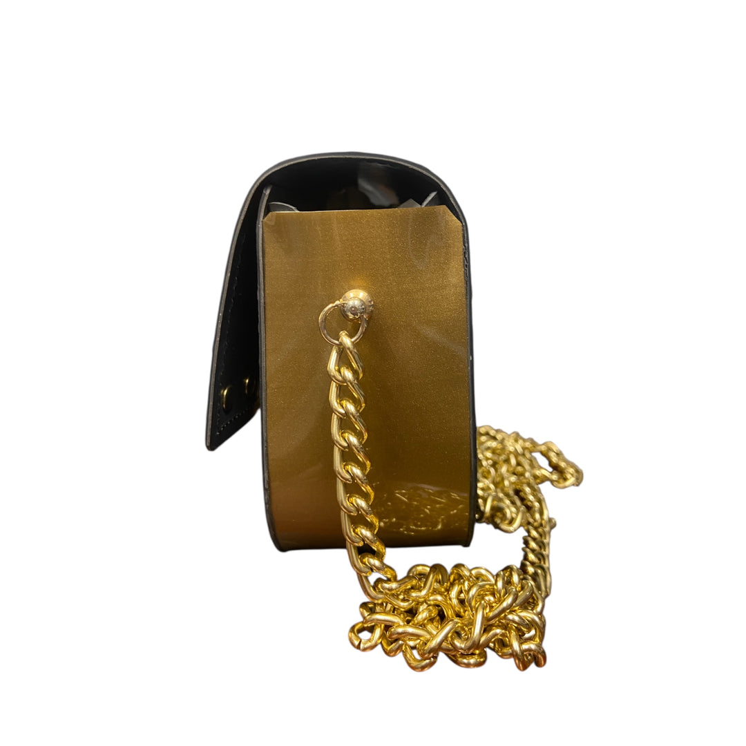 Chicca Mini TOOitaly: Messenger Bag artigianale Made in Italy compatta in pelle vegana con tracolla