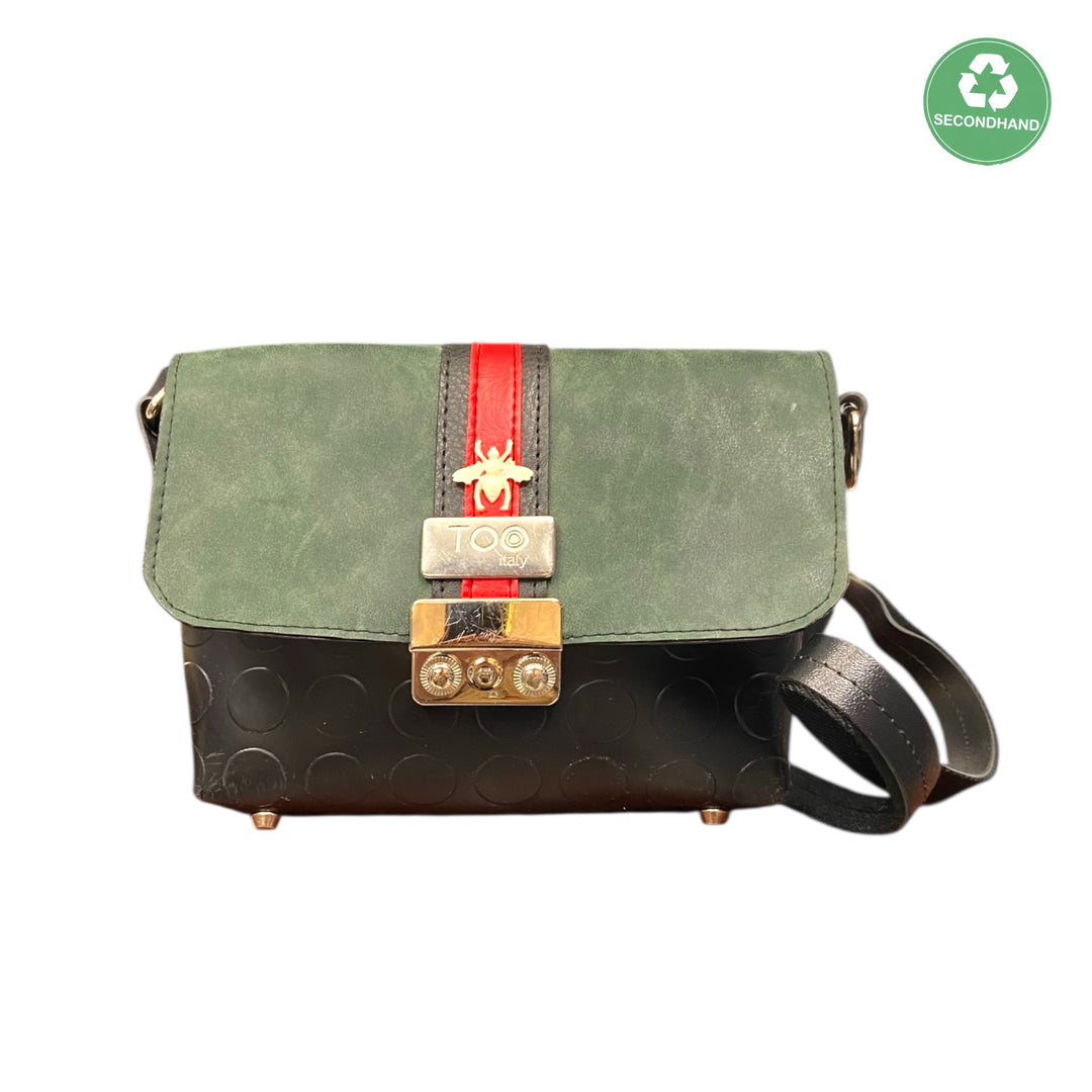 Box TOOitaly: Borsa donna Made in Italy compatta in pelle vegana con tracolla