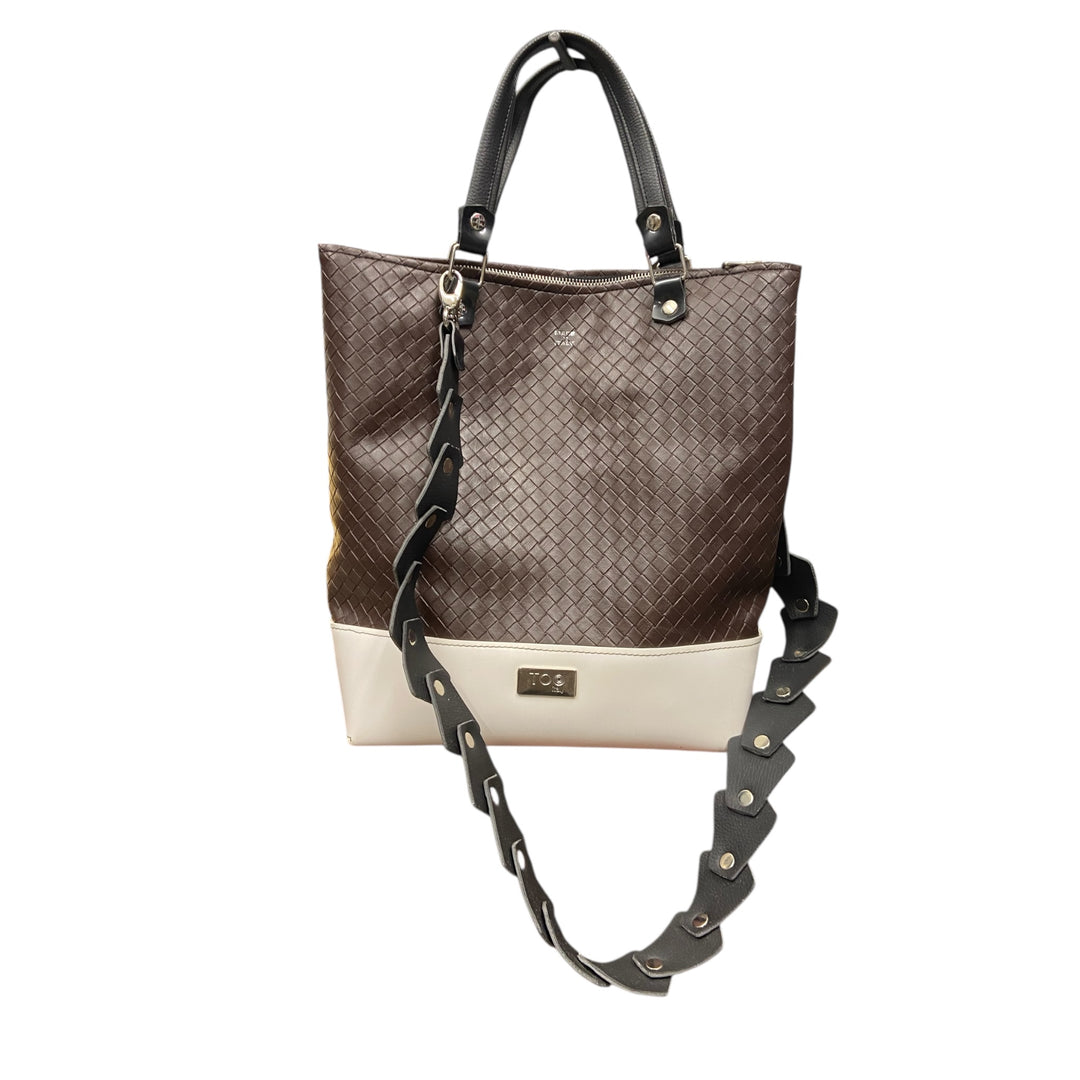 Tre Terzi SecondHand Rombi, borsa dal carattere deciso, ideale per il lavoro e per chi ama accessori strutturati e non convenzionali